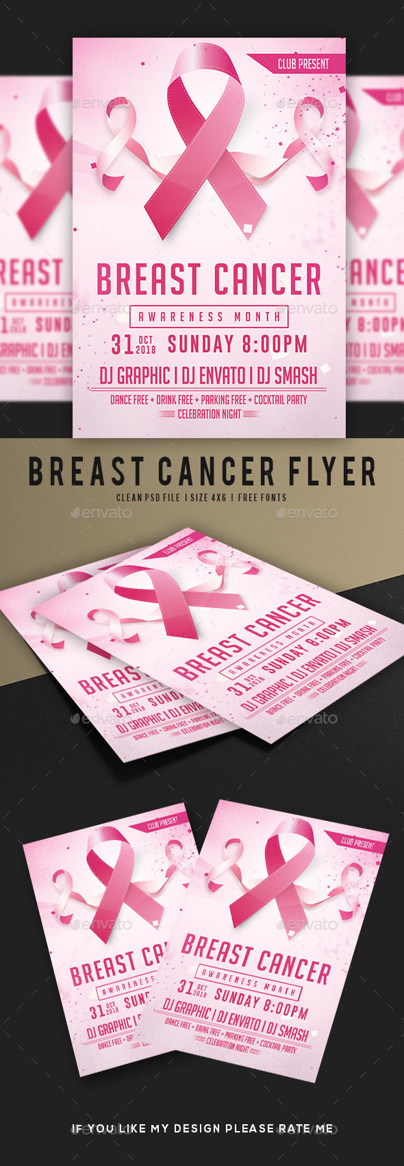 Breast Cancer Awareness Month Flyer by dhingra | GraphicRiver
